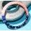 Rolex 70's Vintage Bezel insert Graduated Faded PEPSI Red & blue GMT MASTER 1675,16750 Watch inlay part