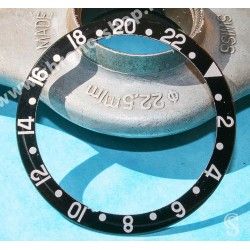 Rolex GMT Master watch Black color S/S 16700,16710,16760 Bezel 24H Insert Part FAT FONT SERIFS