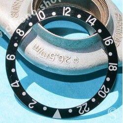 ROLEX 90's NOIR FAT FONT SERIFS INSERT GRADUE 24H LUNETTE MONTRES GMT MASTER 16700,16710,16760