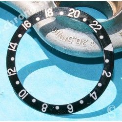 Rolex GMT Master watch Black color S/S 16700,16710,16760 Bezel 24H Insert Part FAT FONT SERIFS