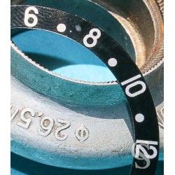 ROLEX 90's NOIR FAT FONT SERIFS INSERT GRADUE 24H LUNETTE MONTRES GMT MASTER 16700,16710,16760