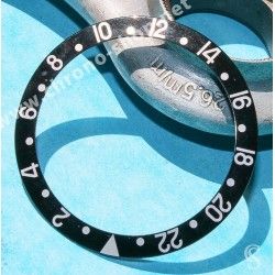 Rolex GMT Master watch Black color S/S 16700,16710,16760 Bezel 24H Insert Part FAT FONT SERIFS