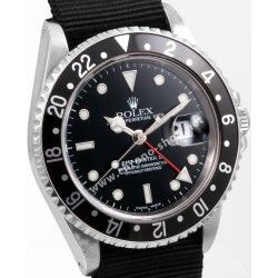 ROLEX 90's NOIR FAT FONT SERIFS INSERT GRADUE 24H LUNETTE MONTRES GMT MASTER 16700,16710,16760