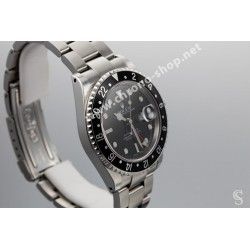 Rolex GMT Master watch Black color S/S 16700,16710,16760 Bezel 24H Insert Part FAT FONT SERIFS