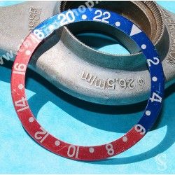 Rolex GMT Master watch Faded Serifs PEPSI Blue & Pink tons 16700,16710,16760 Bezel 24H Insert Part