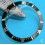 Rolex 90's Glossy Black color Submariner Date Tutone 16803, 16613, 16808, 16618 Watch Bezel Graduated Luminova Insert Part