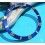 ROLEX RARE INSERT GRADUE LUNETTE BLEU AU LUMINOVA MONTRES SUBMARINER DATE 16613, 16618, 16803, 16808
