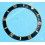 Rolex 90's Glossy Jet Black color Submariner Date Tutone 16803, 16613, 16808, 16618 Watch Bezel Graduated Tritium Insert Part