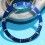 ROLEX RARE INSERT GRADUE LUNETTE BLEU MONTRES SUBMARINER DATE 16613, 16618, 16803, 16808