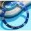 ROLEX RARE INSERT GRADUE LUNETTE BLEU MONTRES SUBMARINER DATE 16613, 16618, 16803, 16808