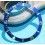 ROLEX RARE INSERT GRADUE LUNETTE BLEU MONTRES SUBMARINER DATE 16613, 16618, 16803, 16808