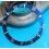ROLEX RARE INSERT GRADUE LUNETTE BLEU MONTRES SUBMARINER DATE 16613, 16618, 16803, 16808
