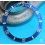 Rolex Submariner Date 18k Gold & 16613, 16803, 16808, 16618 Watch Bezel Blue Insert Graduated