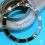 Rolex 90's Glossy Black color Submariner Date Tutone 16803, 16613, 16808, 16618 Watch Bezel Graduated Luminova Insert Part