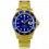 Rolex Submariner Date 18k Gold & 16613, 16803, 16808, 16618 Watch Bezel Blue Insert Graduated