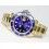 ROLEX RARE INSERT GRADUE LUNETTE BLEU MONTRES SUBMARINER DATE 16613,16618,16803,16808 LUMINOVA