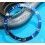 ROLEX RARE INSERT GRADUE LUNETTE BLEU MONTRES SUBMARINER DATE 16613,16618,16803,16808 LUMINOVA