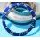 ROLEX RARE INSERT GRADUE LUNETTE BLEU MONTRES SUBMARINER DATE 16613,16618,16803,16808 LUMINOVA