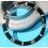Rolex 90's Glossy Black color Submariner Date Tutone 16803, 16613, 16808, 16618 Watch Bezel Graduated Luminova Insert Part