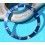 Rolex 90's Glossy Blue color Submariner Date Tutone 16803, 16613, 16808, 16618 Watch Bezel Graduated Tritium Insert Part