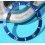 ROLEX VINTAGE INSERT BLEU & JAUNE GRADUE LUNETTE MONTRES SUBMARINER DATE OR & ACIER 16613, 16618, 16803, 16808 TRITIUM