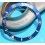 ROLEX RARE INSERT GRADUE LUNETTE BLEU MONTRES SUBMARINER DATE 16613,16618,16803,16808 LUMINOVA