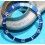 ROLEX RARE INSERT GRADUE LUNETTE BLEU MONTRES SUBMARINER DATE 16613,16618,16803,16808 LUMINOVA