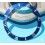 Rolex 90's Glossy Blue color Submariner Date Tutone 16803, 16613, 16808, 16618 Watch Bezel Graduated for sale