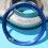 Rolex 90's Glossy Blue color Submariner Date Tutone 16803, 16613, 16808, 16618 Watch Bezel Graduated for sale