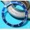 ROLEX RARE INSERT GRADUE LUNETTE INSERT BLEU MONTRES SUBMARINER DATE 16613,16618,16803,16808 TRITIUM