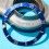 ROLEX RARE INSERT GRADUE LUNETTE INSERT BLEU MONTRES SUBMARINER DATE 16613,16618,16803,16808 TRITIUM