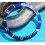 ROLEX RARE INSERT GRADUE LUNETTE INSERT BLEU MONTRES SUBMARINER DATE 16613,16618,16803,16808 TRITIUM