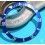 ROLEX RARE INSERT GRADUE LUNETTE INSERT BLEU MONTRES SUBMARINER DATE 16613,16618,16803,16808 TRITIUM