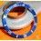 ROLEX RARE INSERT GRADUE LUNETTE INSERT BLEU MONTRES SUBMARINER DATE 16613,16618,16803,16808 TRITIUM