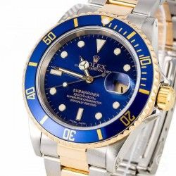 Rolex Submariner Date 18k Gold & 16613,16803,16808,16618 Watch Bezel Blue Insert Graduated Luminova