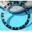 Rolex GMT Master watch Black color S/S 16700,16710,16760 Bezel 24H Insert Part FAT FONT SERIFS