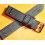 Bracelet simili cuir couleur noir 20mm avec rivets Montres type aviateurs, pilotes