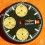 BREITLING GENUINE &TUTONE BLACK & GOLD WATCH 81950a CHRONOMAT DIAL CHRONOGRAPH 1884 Ø28mm