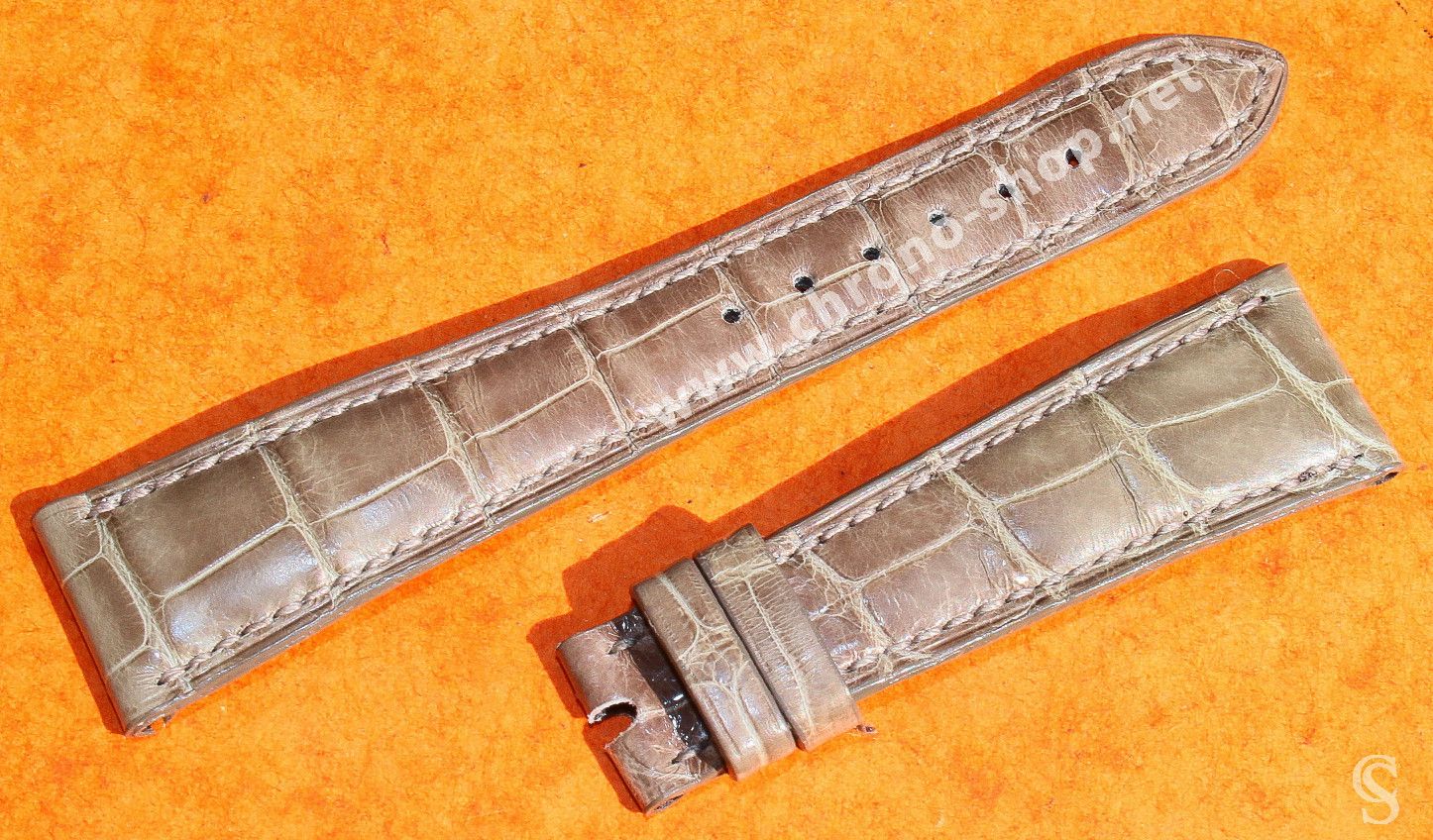 Patek Beige Alligator Leather Strap 19mm/14mm Ref H970.1085.GC1/T