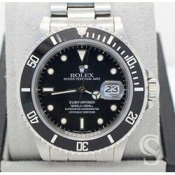 ROLEX ORIGINAL INSERT NOIR AVEC PATINE MONTRES SUBMARINER DATE 16800,168000,16610 TRITIUM