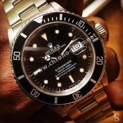 ROLEX ORIGINAL INSERT NOIR MONTRES SUBMARINER DATE 16800,168000,16610 TRITIUM