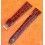 Bracelet Cuir Crocodile Marron 18mm avec boucle ardillon Montres