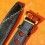 VINTAGE LEATHER WATCH STRAP RALLY STYLE TROPIC PERFORATED AIR RACER BREITLING