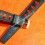Rubber 19mm Black Oval Holes Tropic watch Racing strap L43/19S 1970s vintage dive band Heuer,Omega,Tissot,Vintages watches