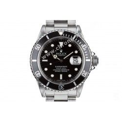 ROLEX ORIGINAL INSERT NOIR JET BLACK MONTRES SUBMARINER DATE 16800,168000,16610 PLOT LUMINOVA