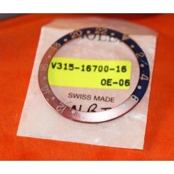 Rolex GMT Master Faded PEPSI Blue Red Copper color S/S 16700 Bezel Insert Part 