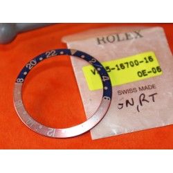 RARE VINTAGE FADED ROLEX INSERT DE LUNETTE GMT MASTER 16700 COULEUR PEPSI