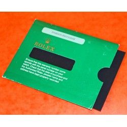 VINTAGE EARLY ROLEX SUBMARINER DATE 16800 GARANTY PAPER STORAGE SLEEVE CARD GREEN VINTAGE FROM 80'S