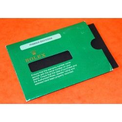 VINTAGE EARLY ROLEX SUBMARINER DATE 16800 GARANTY PAPER STORAGE SLEEVE CARD GREEN VINTAGE FROM 80'S