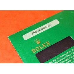 VINTAGE EARLY ROLEX SUBMARINER DATE 16800 GARANTY PAPER STORAGE SLEEVE CARD GREEN VINTAGE FROM 80'S